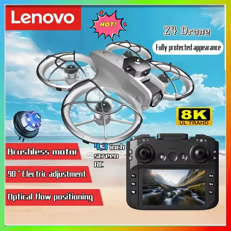

Lenovo New Z4 Drone 4K Professional WIFI 5G Dron Long Life Obstacle Avoidance Brushless Altitude Headless Mode RC Quadcopter Toy