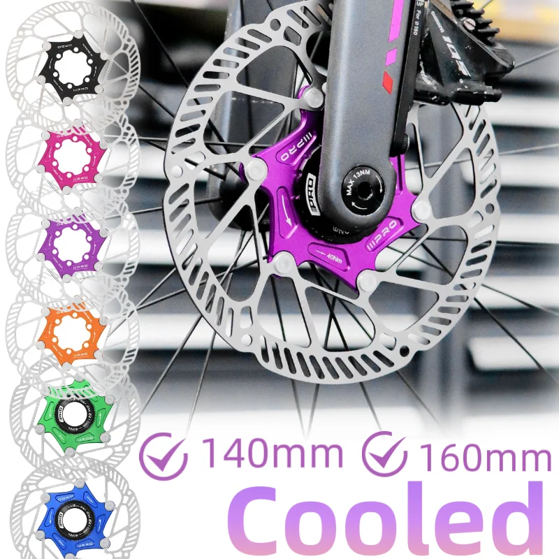 

160 мм 140 мм тормозной диск с центральным замком, плавающий 160 мм 140 мм, 6 винтов, ротор с охлаждением, легкий вес для дорожного горного велосипеда Mtb