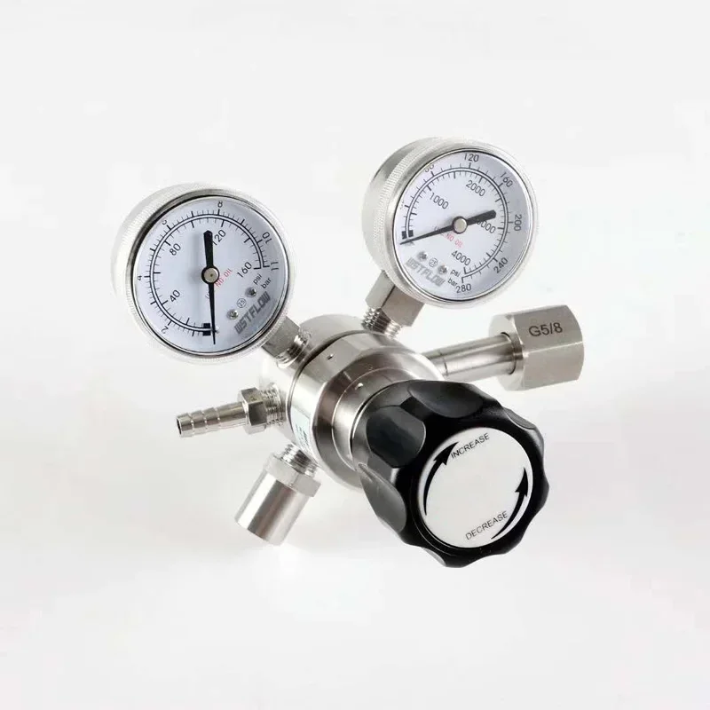 oxygen gas two stage cylinder pressure regulator with gauge R31