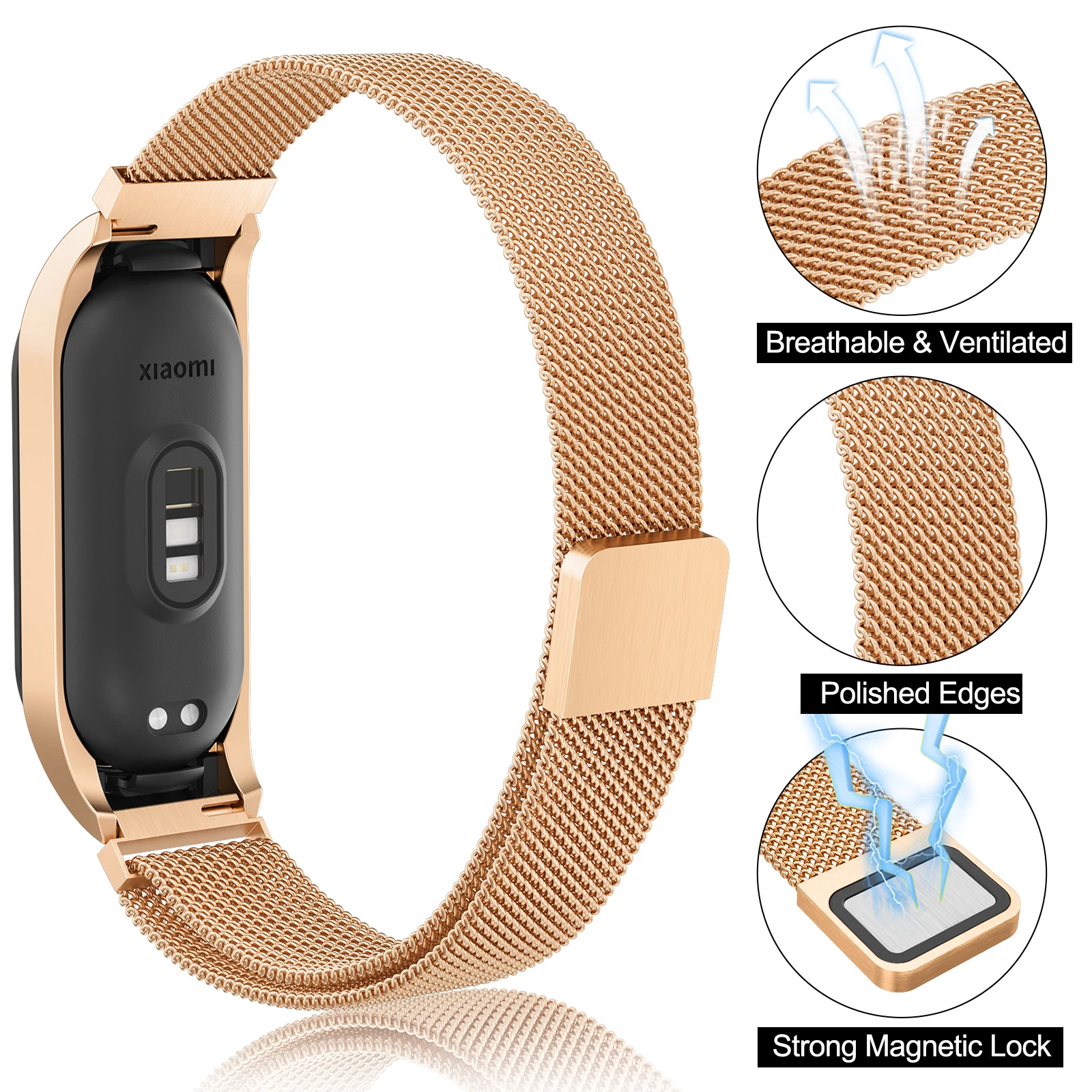 Metal Magnetic Strap For Xiaomi MI Band 7 Smartwatch Watchband Replacement For Xiaomi Miband 7 Wristband Accessories image 2