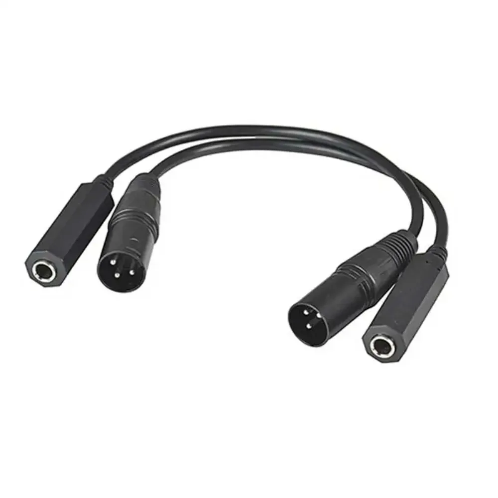 30cm XLR 3Pin Male/Female to 6.35mm TRS Female Balance Audio Cable 1/4 Inch Interconnect Wire For Mixer Power Amplifier Speaker