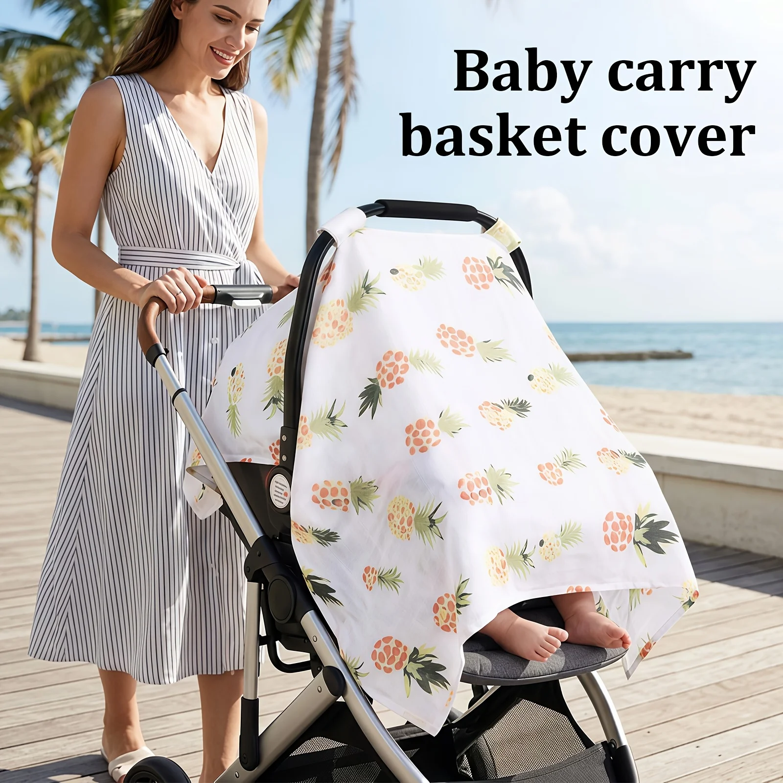 1 Piece, Baby Stroller Cover Sunshade, Safety Seat Basket Co