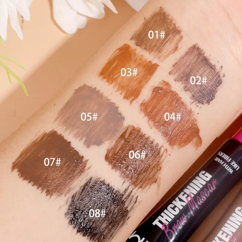 Waterproof Liquid Dyeing Eyebrow Cream 8 Colors Lasting Black Brown Color Eyebrow Enhancers Brow Mascara Tint Makeup Cosmetics