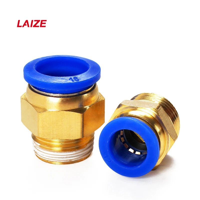 

Pneumatic Air Fitting Push To Connectors Threads BSPT