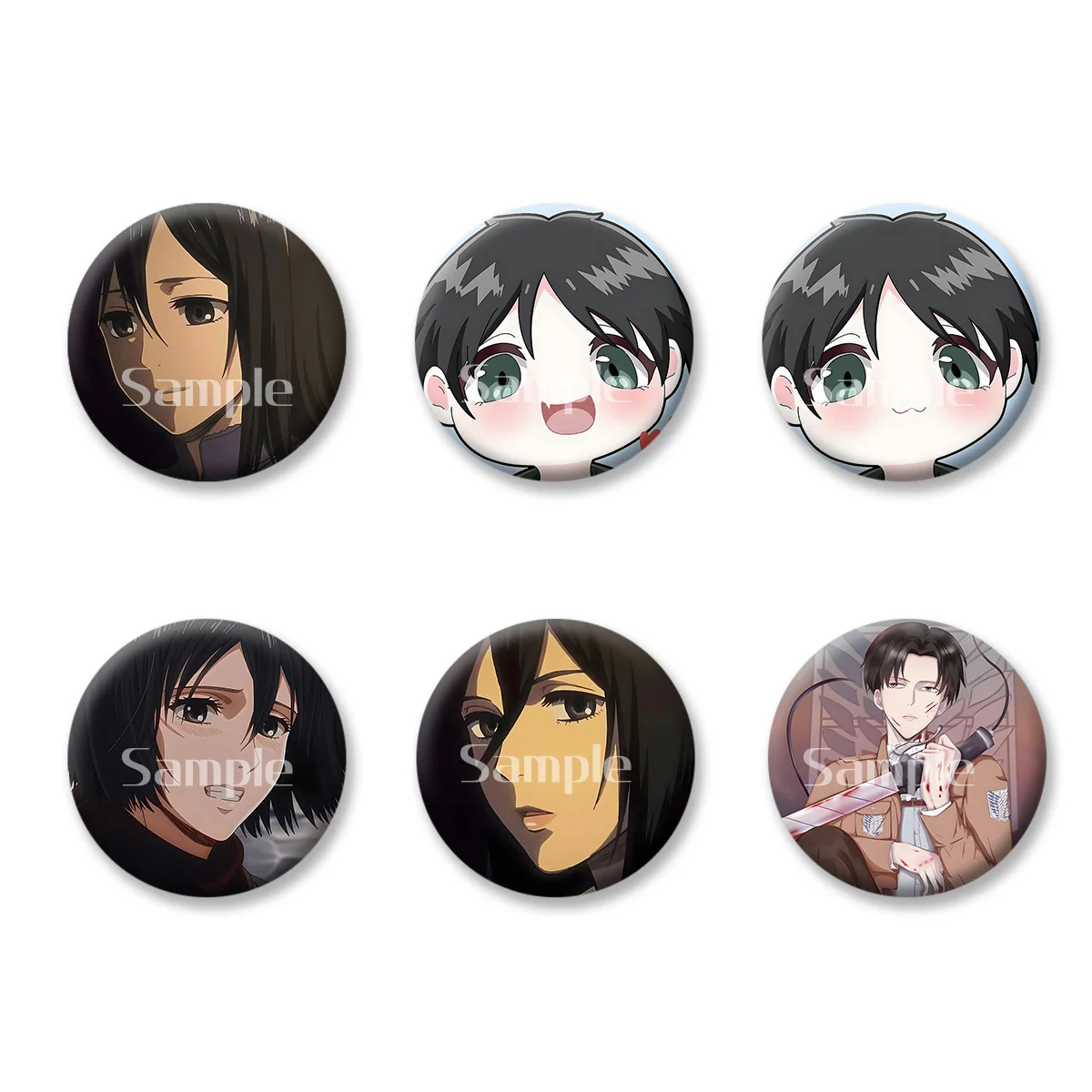 

Original Anime Peripherals Cartoon Role Flash Badge Keychains Makeup Mirror Fridge Magnet ACG Goods Game Peripherals Toy Gift