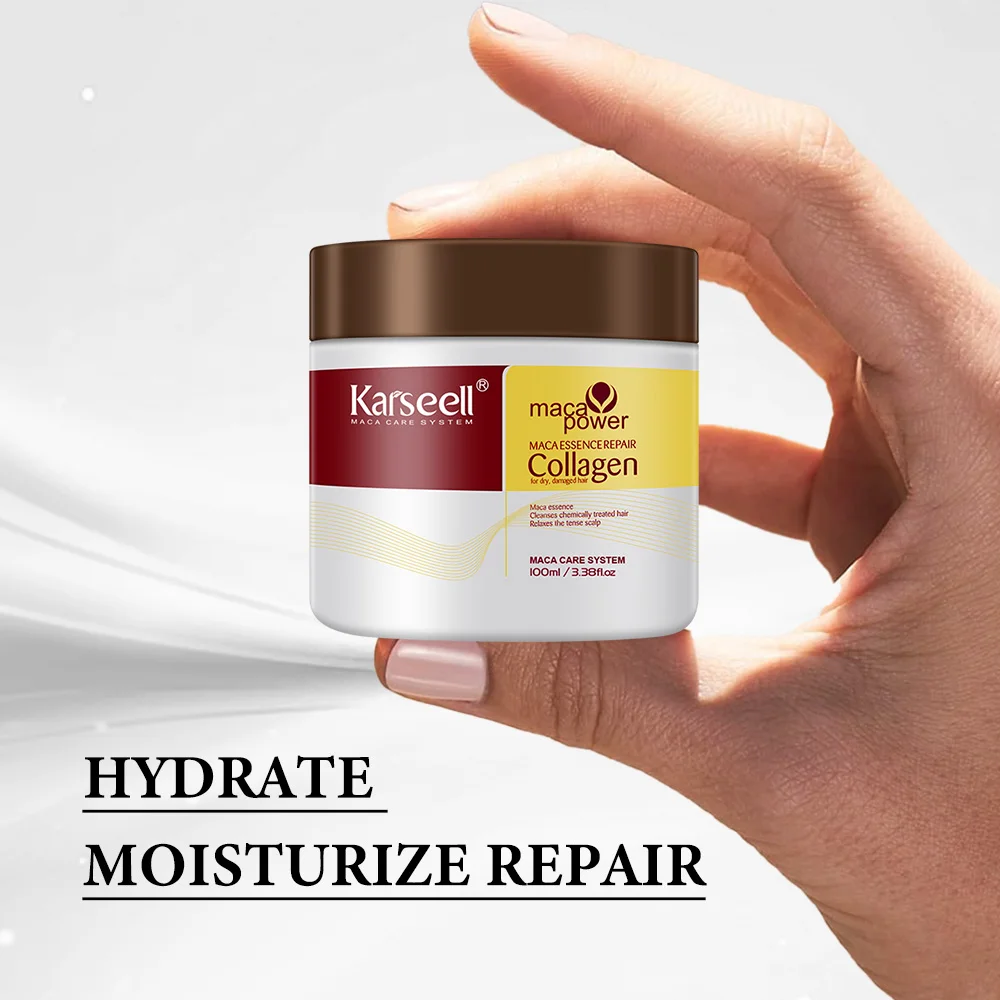 

100ml Karseell Hair Mask Deep Repair Conditioning Argan Oil Collagen Hair Treatment Essence for Dry Damaged Hair All Hair Type