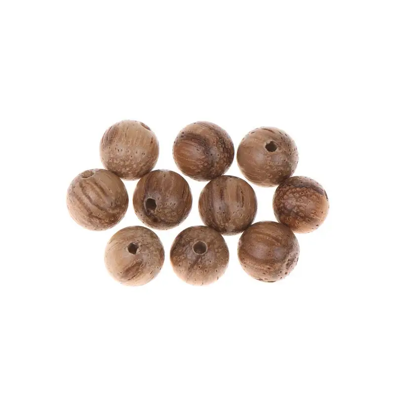 10/20PCS Vintage Natural Wooden Round Beads Scattered Spacer Wood Beads For Jewelry Making Bracelets Craft DIY Accessories