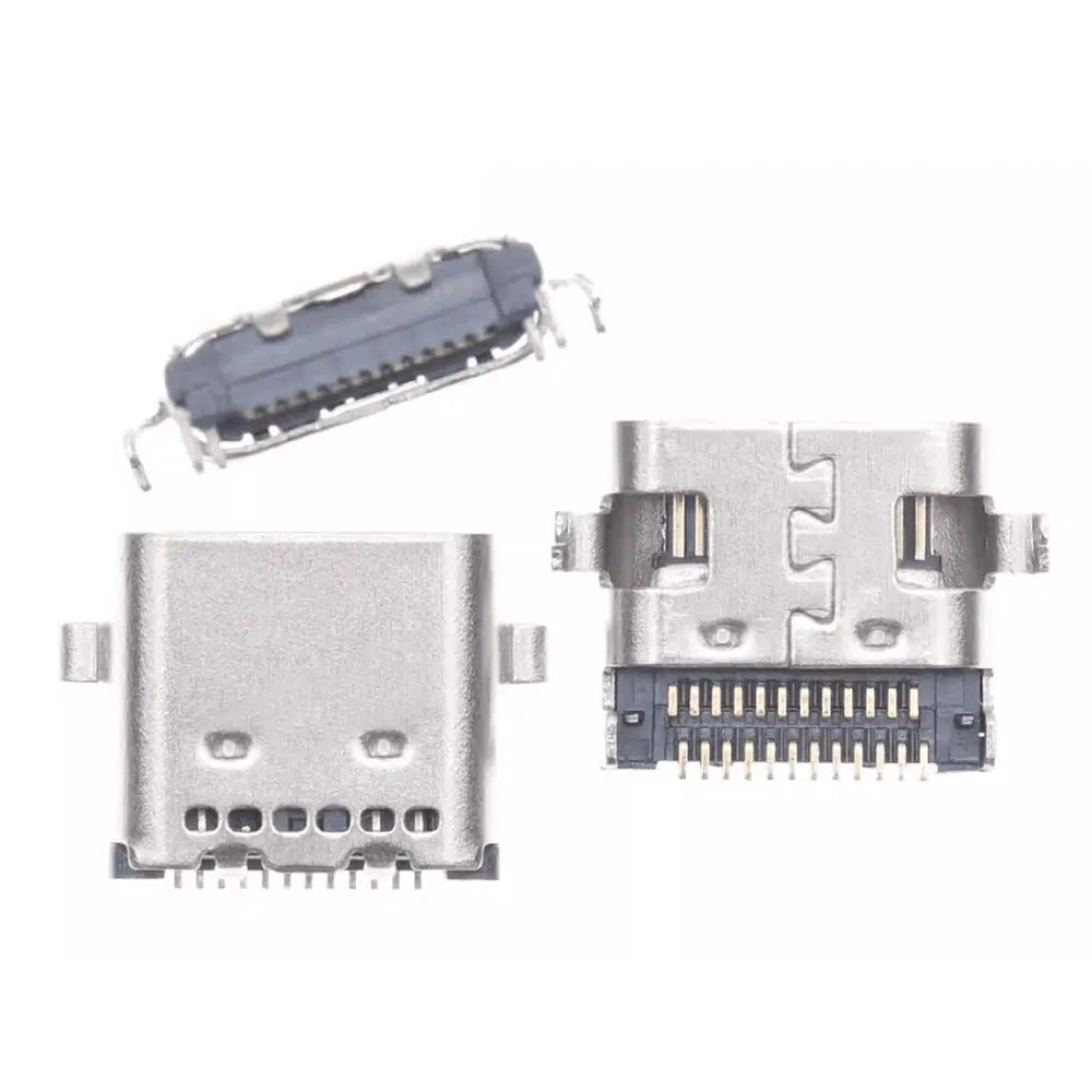 2Pcs Typ C Jack 24Pin USB Lade Port Stecker Buchse Stecker Für Lenovo T480 T580 L480 L580 L490 24P USB-C Power Interface – Detail 3