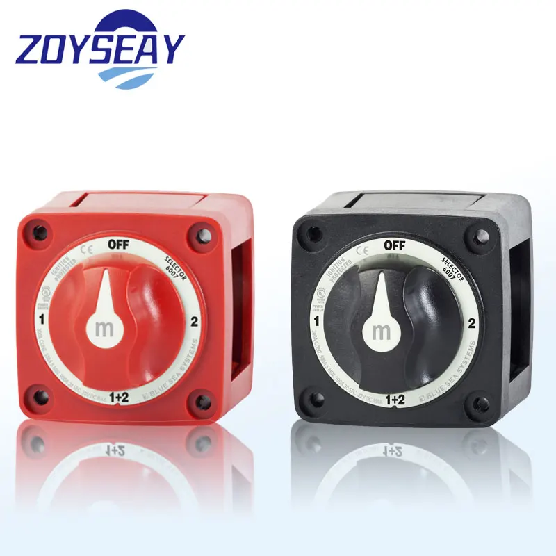 

For Automotive Marine M-Series Battery Switch Selector 4 Position Red or Black 100-300A DC32V Switches