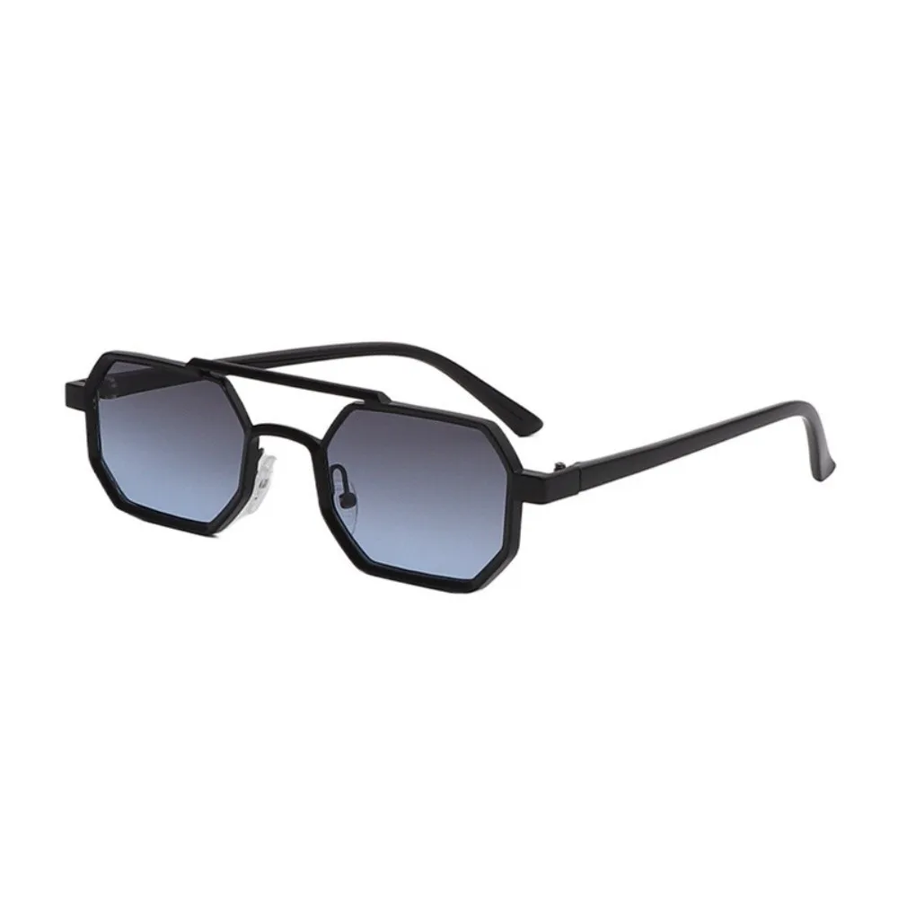 

Personalized Large Frame Polygon Sunglasses Punk Lightweight Double Beam Sun Glasses UV400 Alloy Multicolor Eyewear Unisex