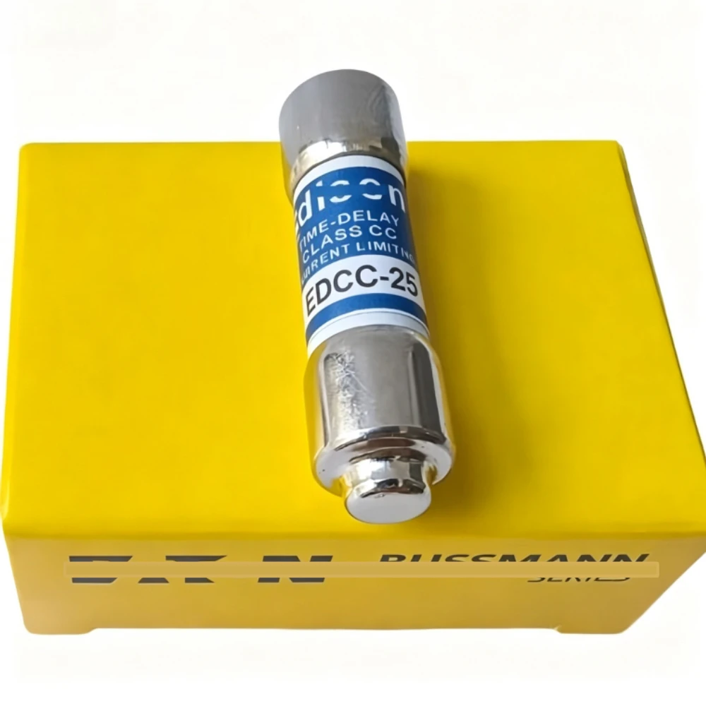 10PCS OEM EDCC‑25 Time‑Delay Fuse 25A 600VAC Class CC Current‑Limiting Fuse