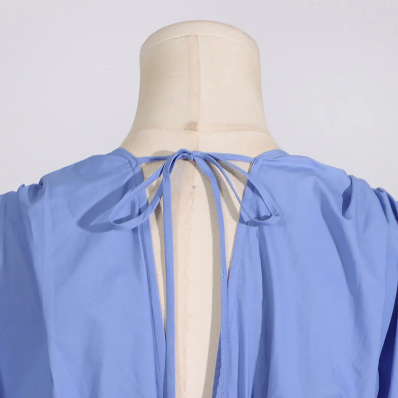 Ele Floral Design High-End Commute V-Ne Dr Korean Waist-Cinching Slimming Bal Long Dr Southeast Asian Sle ...