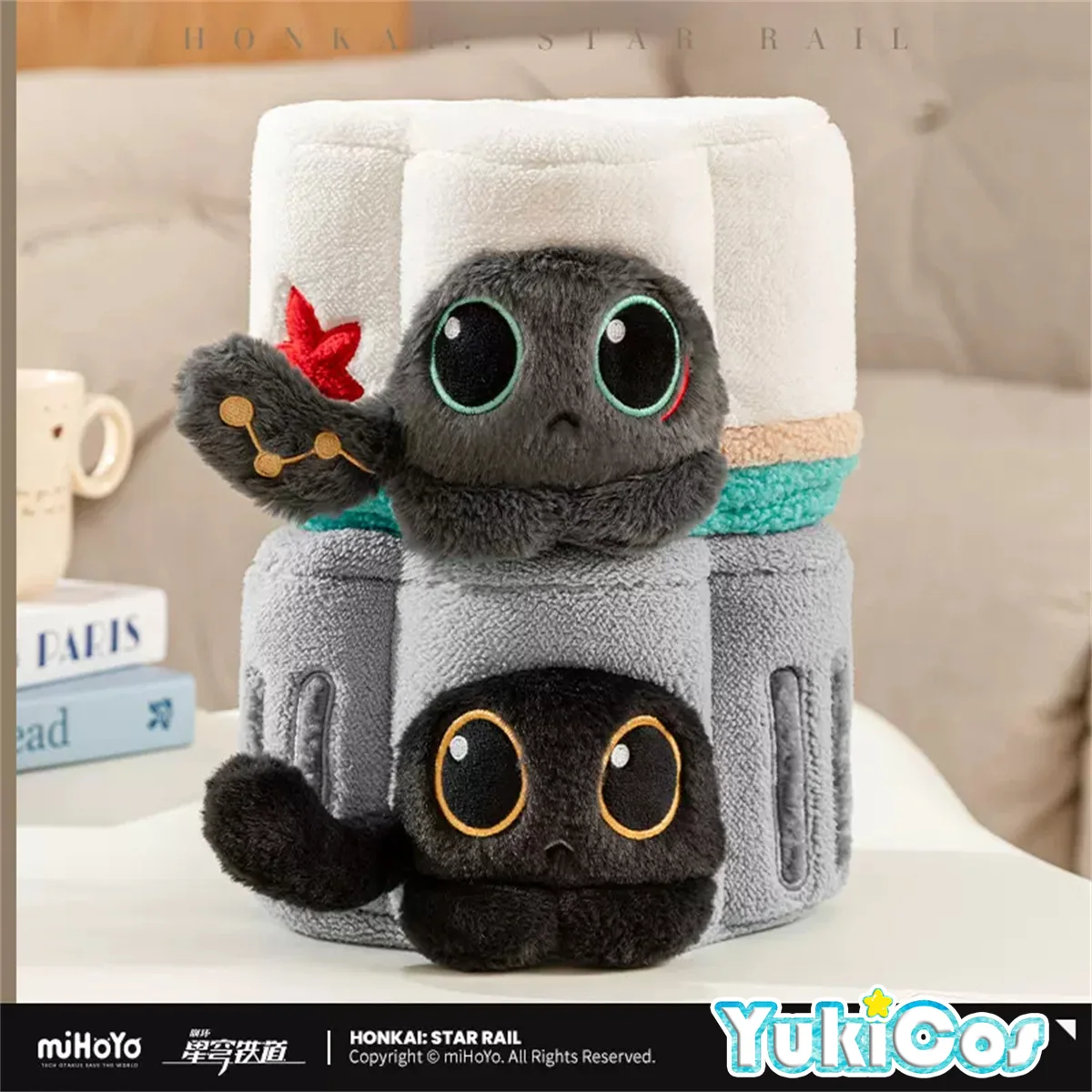 Official Honkai: Star Rail Ruan Mei's Creature Ruan Mei Cat Neko Pastry Stuffed Plushie Plush Doll Toy Tissue Boxes Case MY