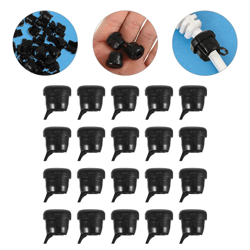 

20Pcs Power Cord Connector Nylon Cable Gland Strain Relief for Wire Protection Desktop Cable Organizer Accessories