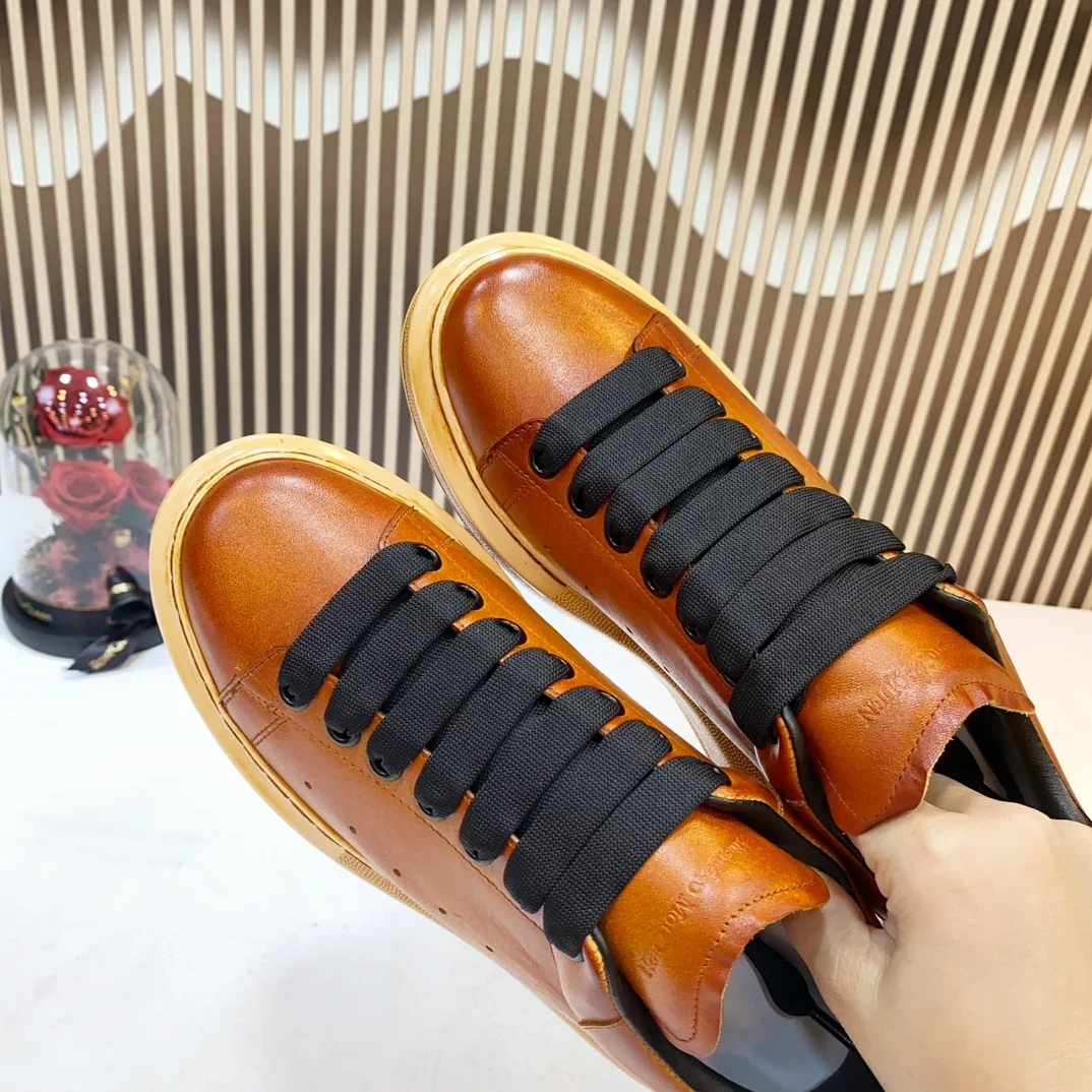 Top Hight Quality Mens Casual Sneakers Real Leather Womens Brand Designer Tennis Shoes Classic Fashion Design running shoes - Image 5