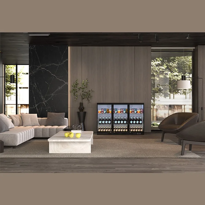 Small built-in beer beverage water bar counter refrigerated and fresh-keeping display cabinet