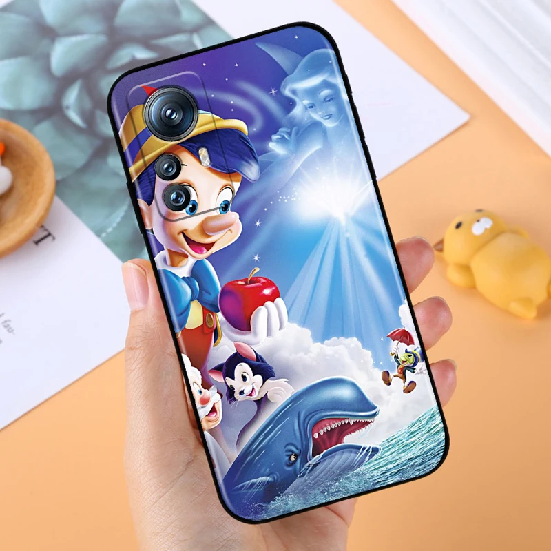 Disney Pinocchio Cute For Xiaomi Mi 14 13T 13 12T 12 11T 11i 11 10T 10 Pro Lite Ultra 5G Black Cover Phone Case