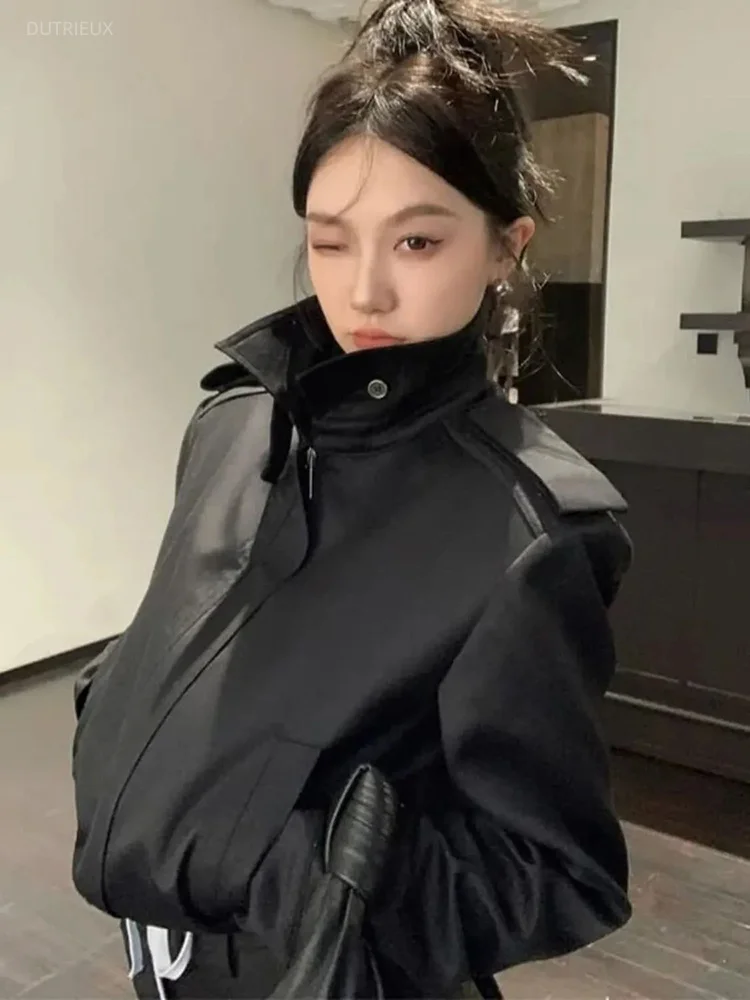 Stand Collar Long Sleeve 2026 Women's Jackets Zipperr Ropa Mujer Roupas Femininas Casual Jackets Streetwear Jaqueta Feminina