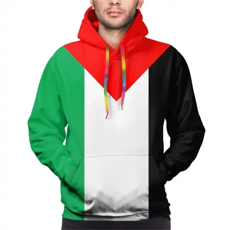 Men\'s Fist Sweatshirt Hoodie Free Flag Streetwear Harajuku Pullover Spring Autumn 3d Hoodies for Men Women Clothing New Hooded