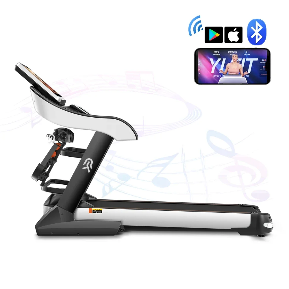 

2023 treadmill ce approved motorized treadmill fitness running machine touch screen treadmill with Free YIFIT APP