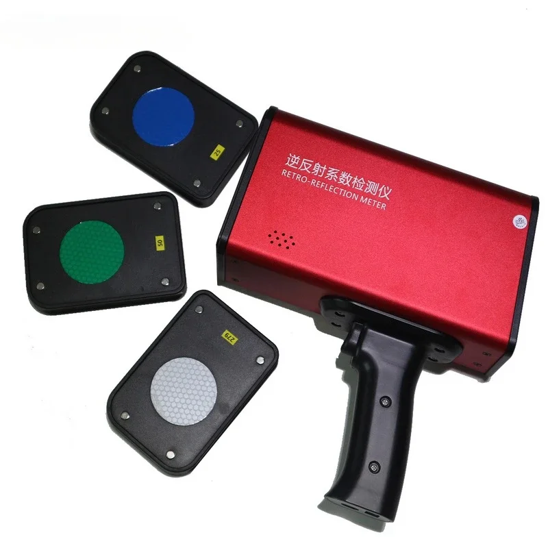 One Key Calibration Mobile Retroreflectometer Road Sign Reflective Testing Equipment