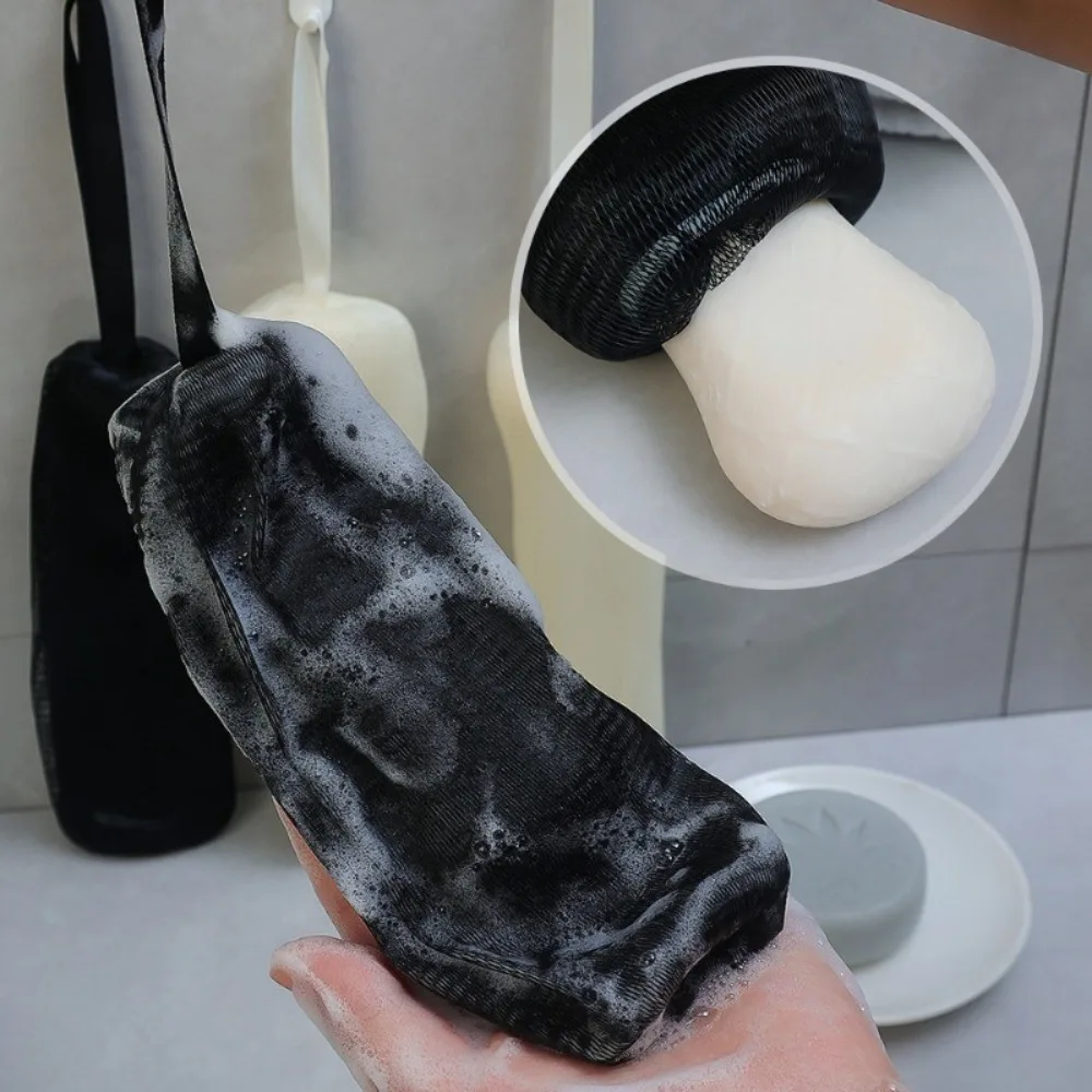 Fashion Thickened Foaming Soap Bags Facial Cleanser Mesh Bag Body Washing Bubble Foam Net Household Shower Cleaning  Accessories