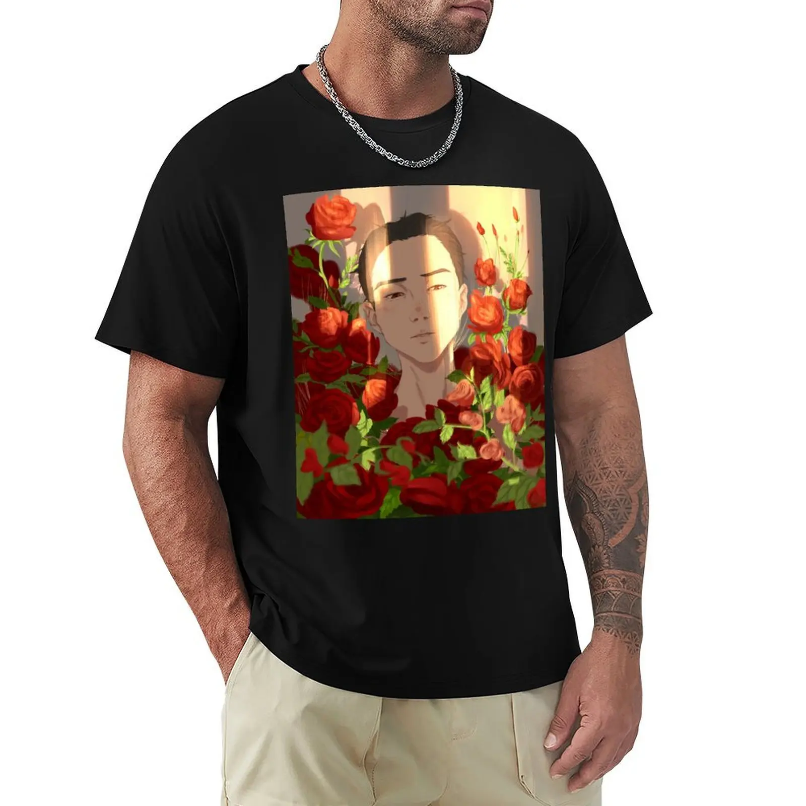 surrounded by flowers T-Shirt graphics vintage graphic tee shirts men