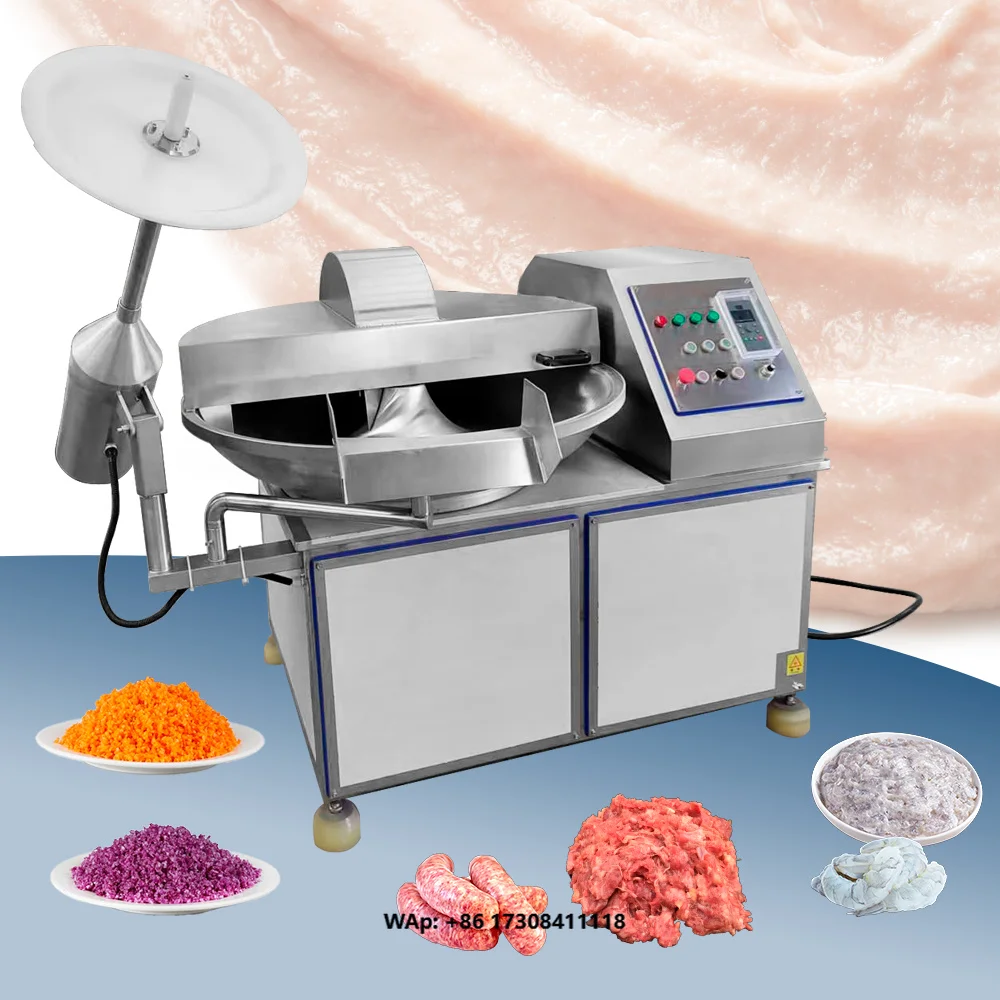 High Capacity Meat Bowl Cutter Machine 40L 3 Blades High Speed for Efficient Meat Processing Capacity 20-30kg/Batch