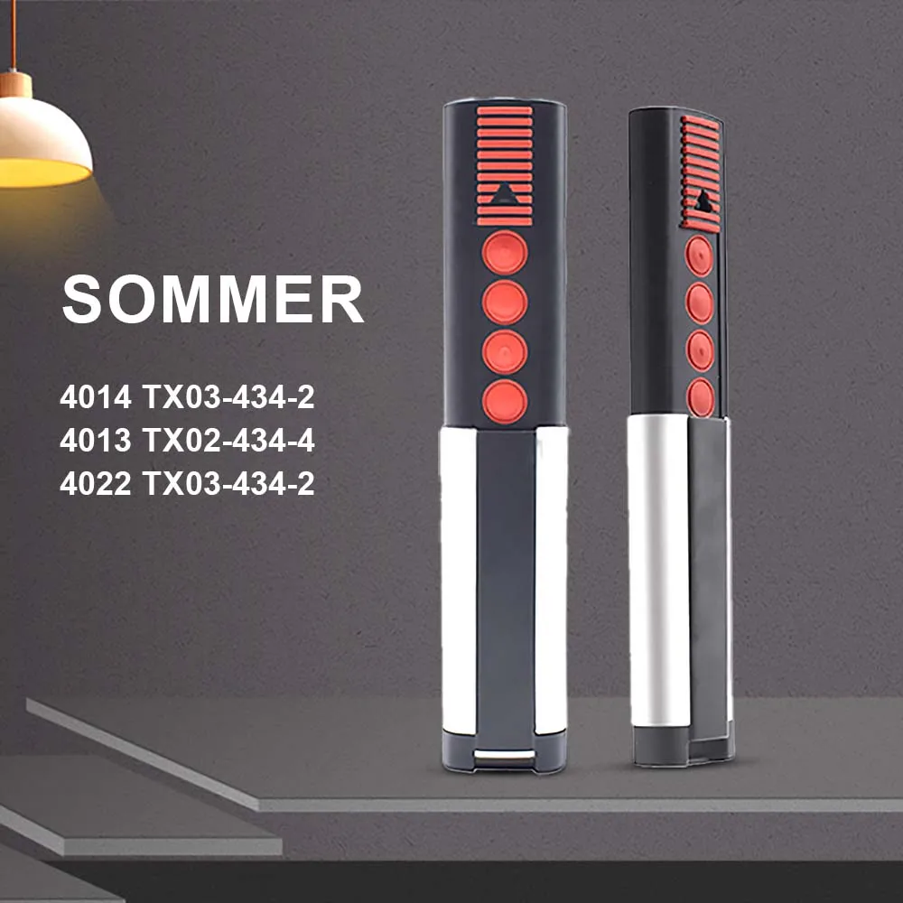 For SOMMER 434mhz Garage Door Remote Control APERTO 434mhz 4 Channel Handheld Transmitter SOMMER 4014 4013 4022 434