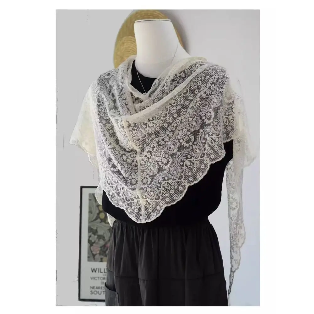 

Trendy Lace Trim Fart Curtain Pretty Y2K Hip Curtain Slim Fit Jeans Decoration Apron Wrap Skirt for Women