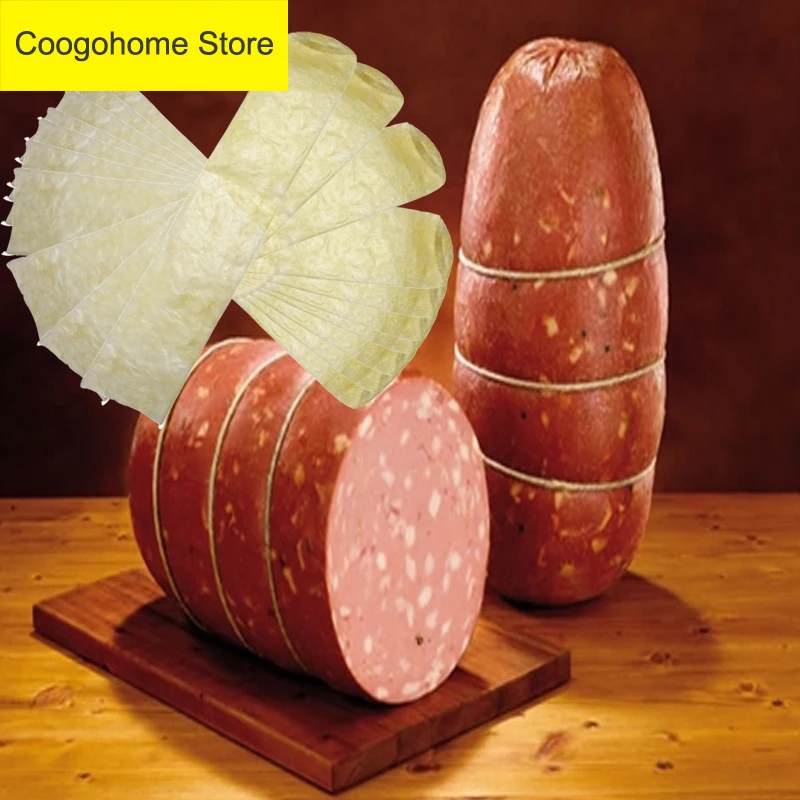 10 unids/lote carcasas para barbacoa para salchichas, cada longitud: 50cm de ancho: 10cm, S Те, herramientas de cocina para barbacoa, herramientas para carne y aves de corral, carcas individuales