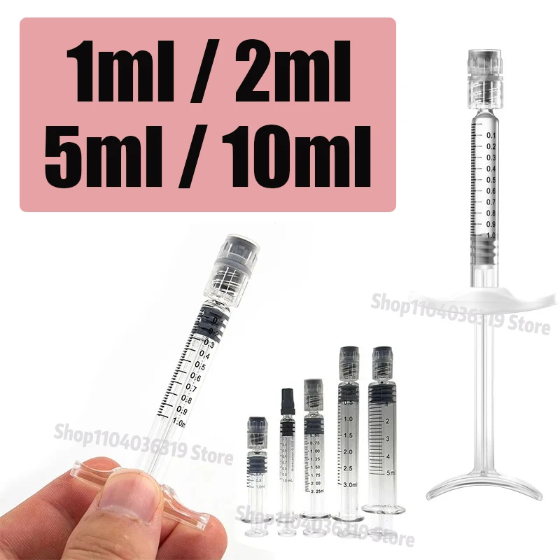 

1/2/5/10ml Syringe Dispenser Hyaluronic acid Sampler Injector Quantitative Tools Refillable Refill Cosmetic Liquid Essential Oi