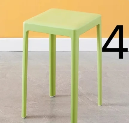 Thickened household adult high stool chair food stall outdoor non-slip anti-fall high stool square plastic stool wholesale