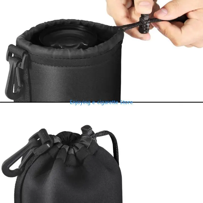 Weich gepolsterte Objektivtasche mit Clip-Neopren-Textur für die tägliche Aufbewahrung Ihrer Kameraausrüstung Y4QF – Detail 4