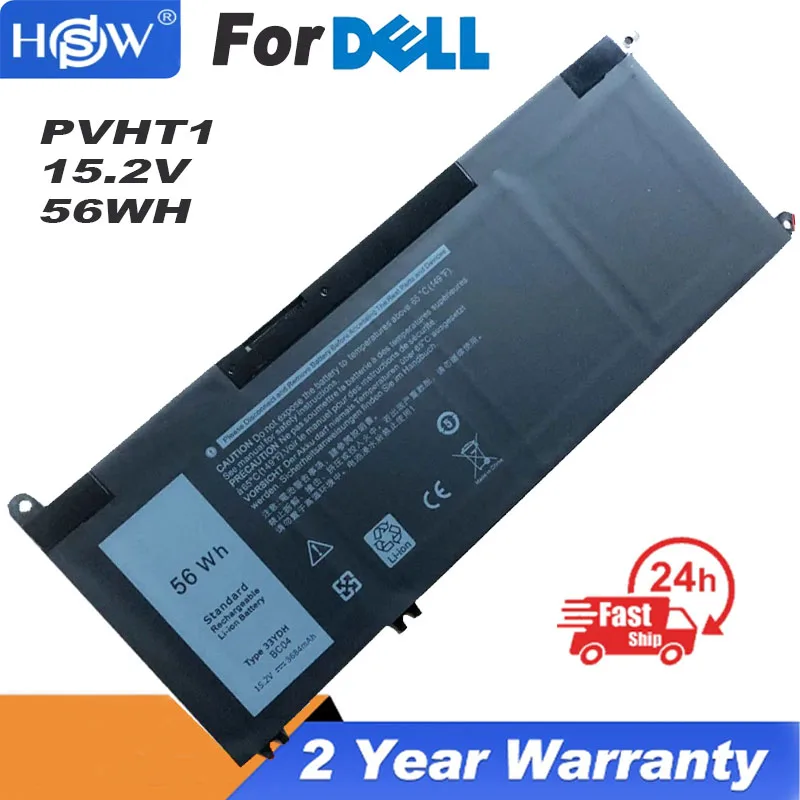 

15.2V 56Wh 33YDH PVHT1 99NF2 Laptop Battery For Dell Inspiron 15 7577 17 7773 7778 7779 7786 3579 5587 7588 3590 3779