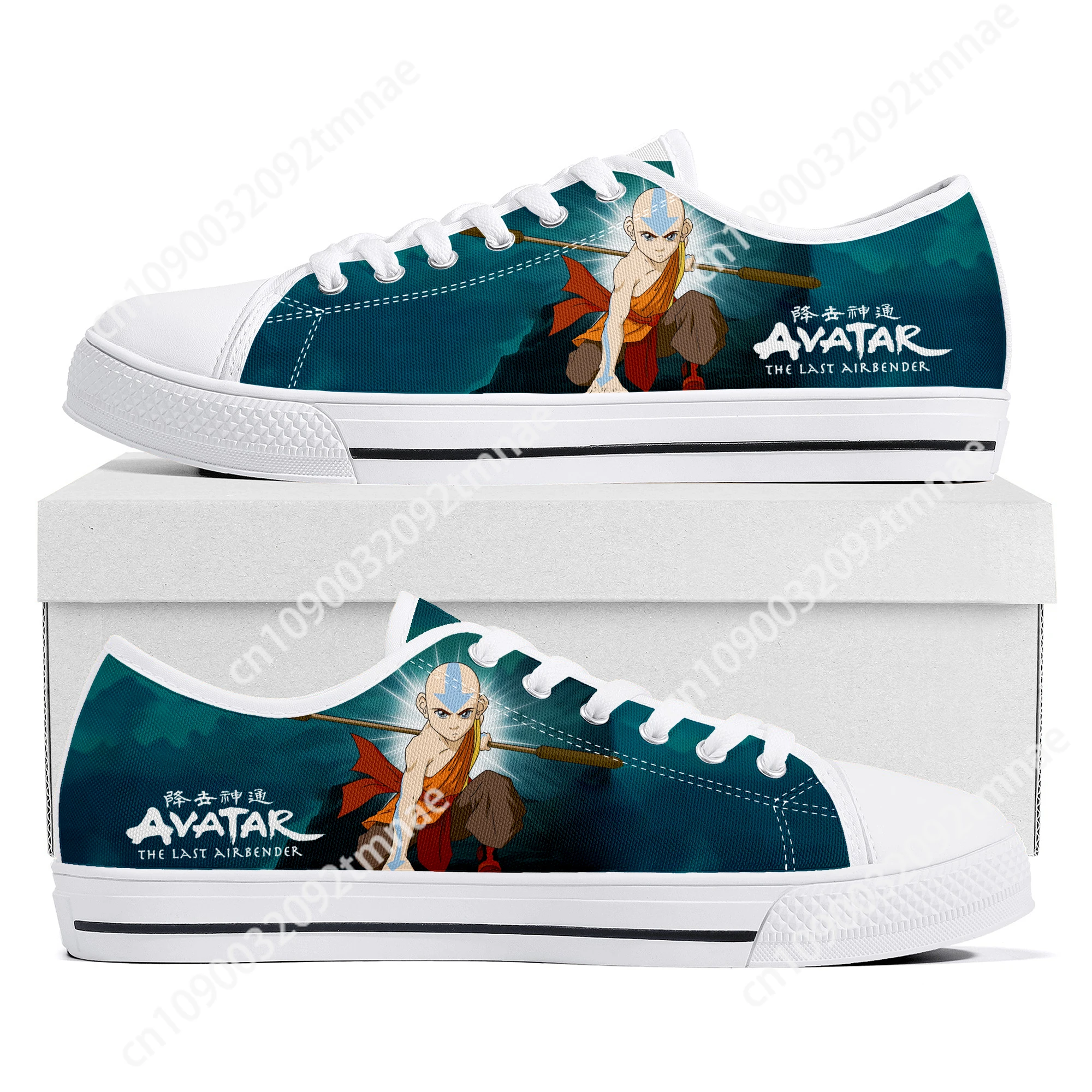 

Avatar The Last Airbender Low Top Sneakers High Quality Mens Womens Teenager Canvas Sneaker Couple Casual Shoes Custom Shoe