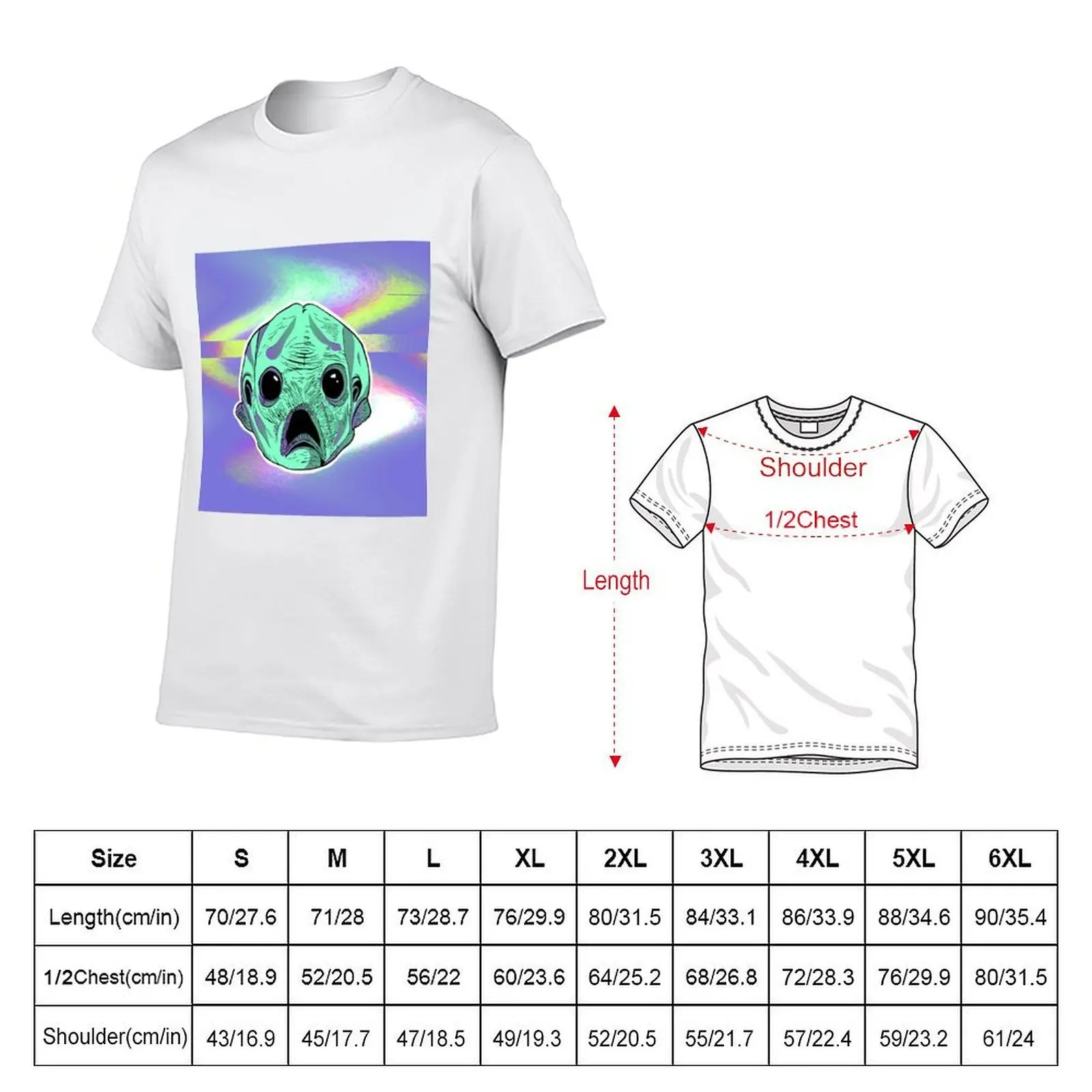 Fishy Alien T-Shirt t shirts with prints funny t shirts cotton t shirts for man pack white T-shirt