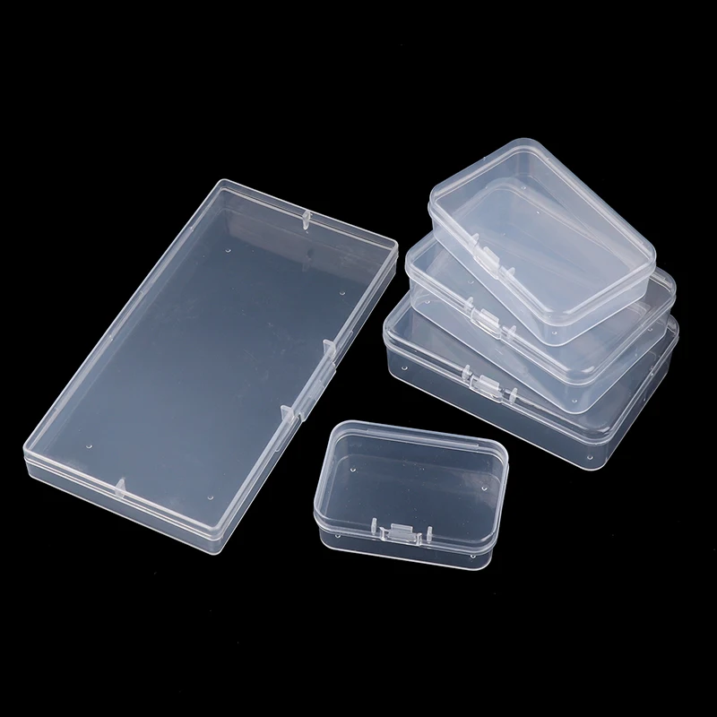 Dustproof Durable Fish Hook Parts Organizer Jewelry Storage Case Container Mini Plastic Translucent Box Packing Box Storage Box