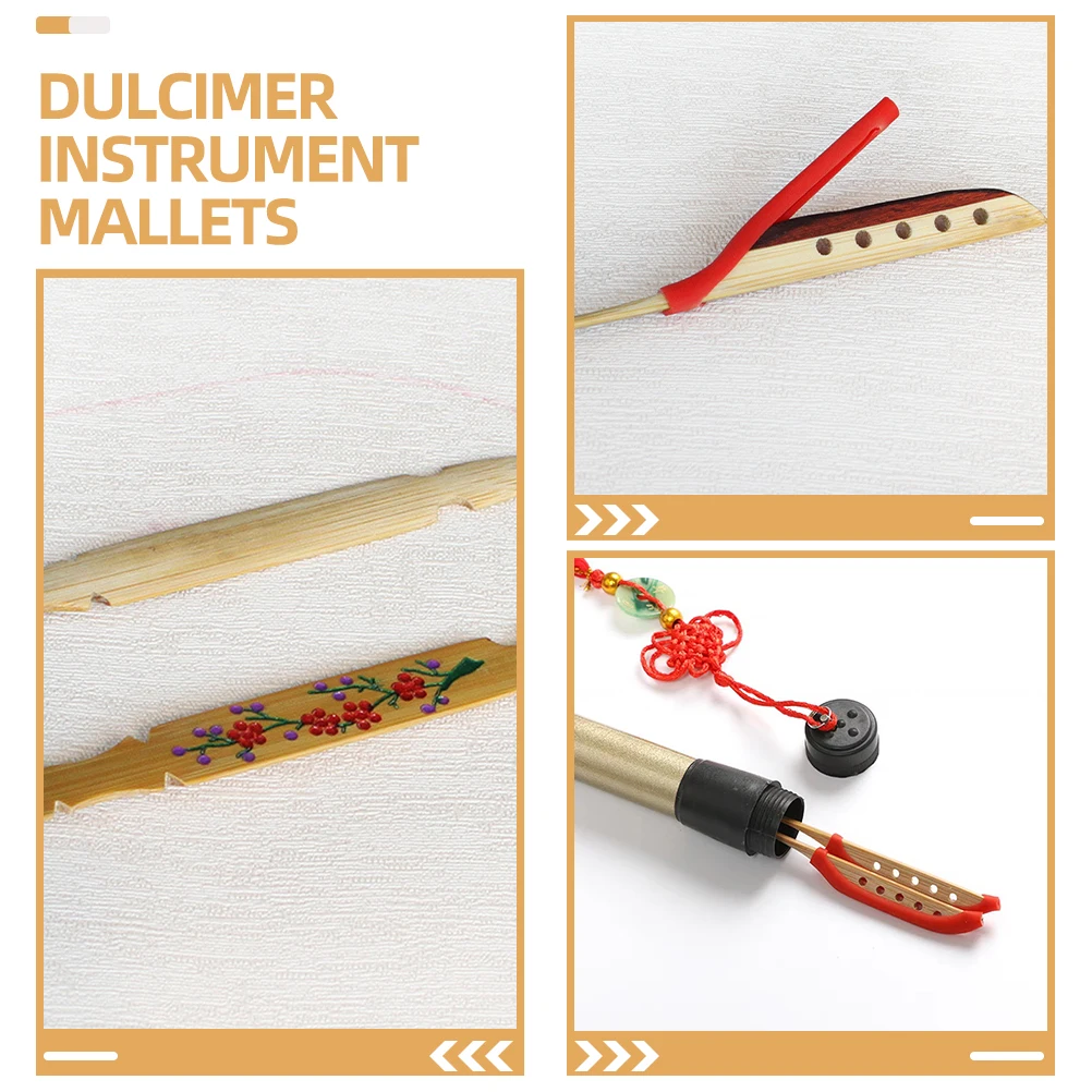 

2pcs Yangqin Mallets Dulcimer Instrument Supplies Lightweight Compact Sturdy Structure Long Lasting Music Accessories Bamboo