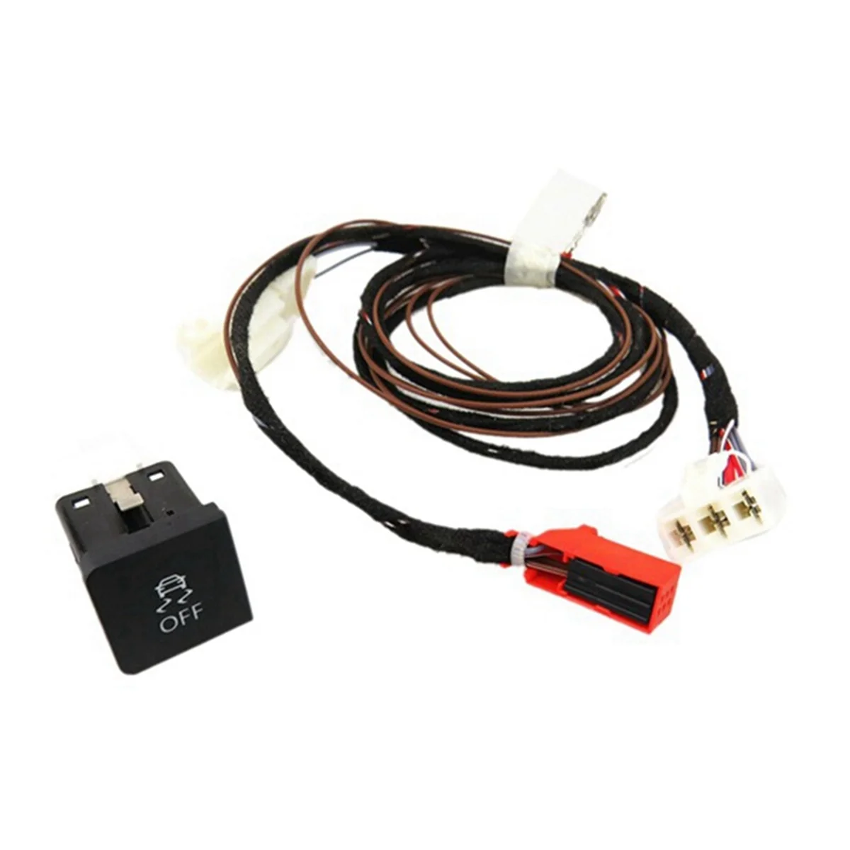 Car Traction Control ESP OFF ASR Switch Button with Harness Plug ESP Switch Button for Zong Golf MK6 Jetta 5 1KD927117