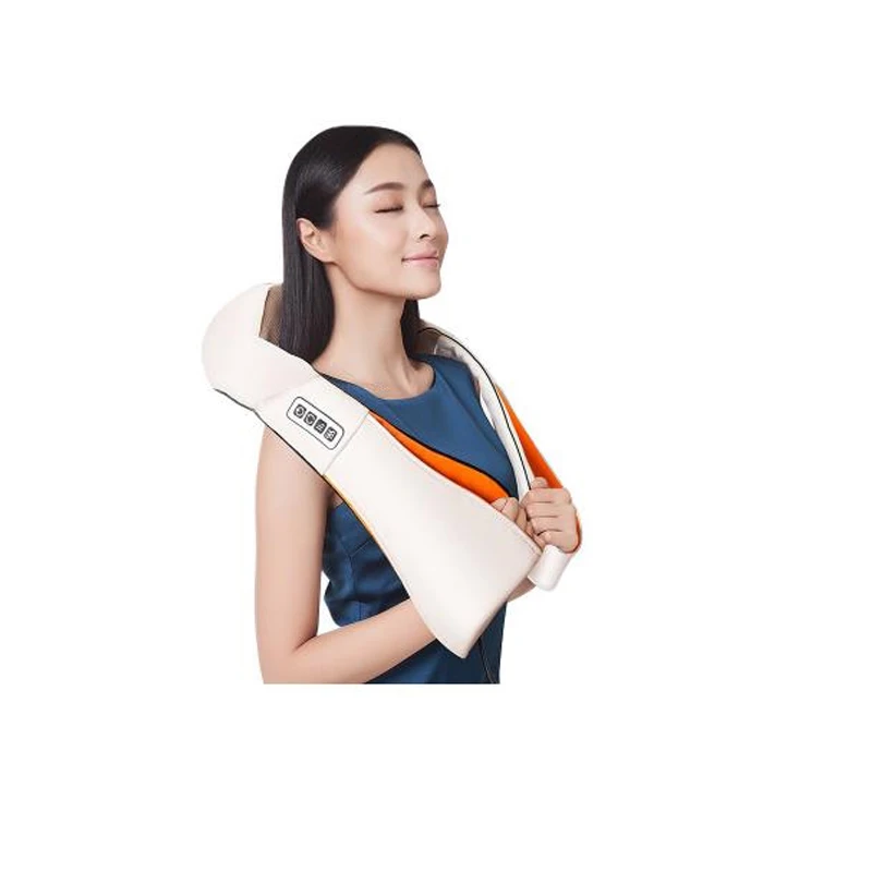 Home Car U Shape Electrical Shiatsu Back Neck Shoulder Body Massager Infrared Heated Kneading Car/Home Massagem