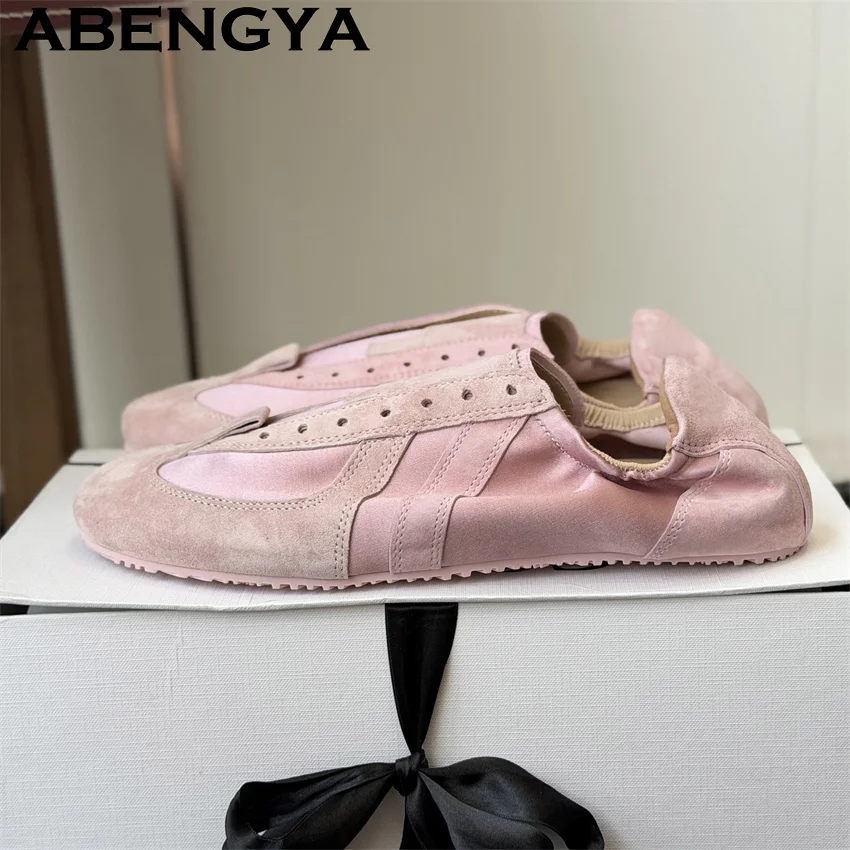 Women's New Casual Shoes Spring Summer Breathable Comfortable Running Shoes Oxfords Bottom Lacing Casual Sneakers Balance Shoes