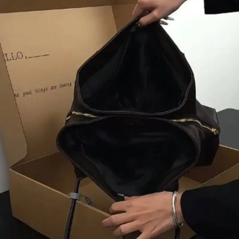 Bloom Vintage Coffee Handbag Women Large Capacity Shoulder Underarm Bag Wallets Ladies Retro Y2k Bags Aesthetic