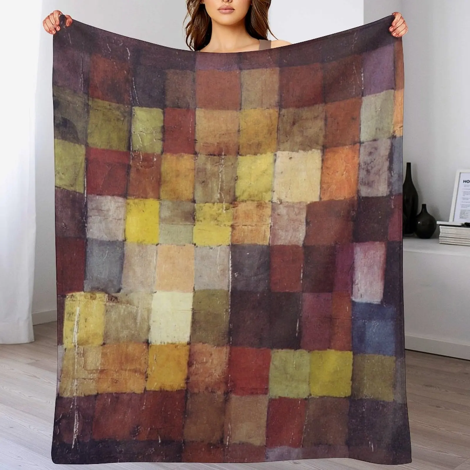 

Ancient Harmony, 1925 (no 236) (oil on cardboard) - Paul Klee Throw Blanket Thins Luxury Throw blankets ands anime Blankets