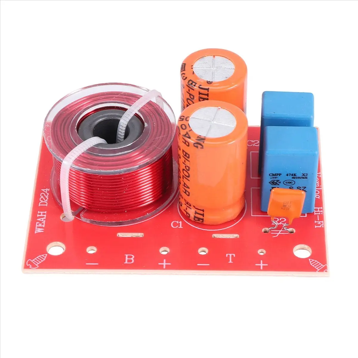 [NEW] 2Pcs 2 Way 80W Diy Speaker Filter Circuit Treble Frequency Divider Home Theater Hifi Stereo Audio Crossover Filter