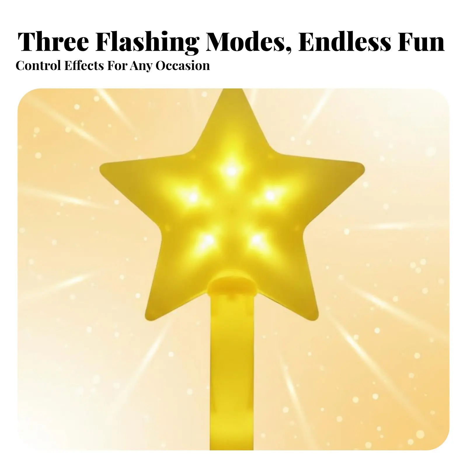

celestialShaped Light Stick Light up at Night Illuminated Pulseing Stick Multiple Pulse Modes Battery Operated for Concert Fans