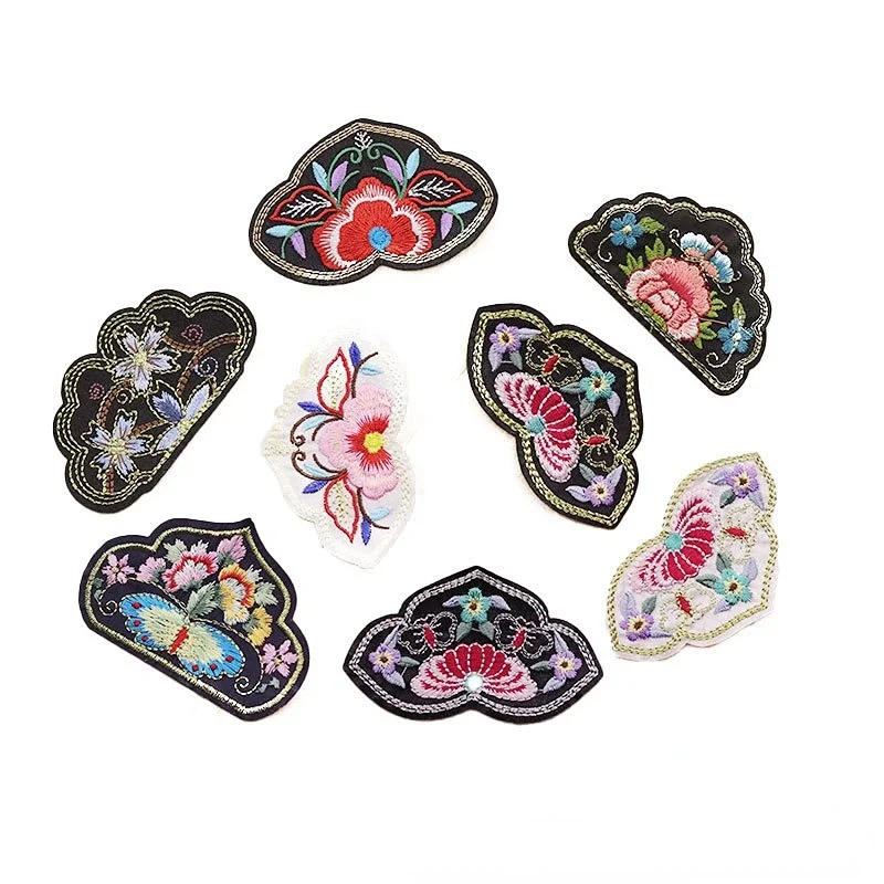 

50pcs/Lot Luxury Alien Flower Gold Embroidery Patch Shirt Bag Dress Collar Stage Clothing Decoration Accessory Craft Applique