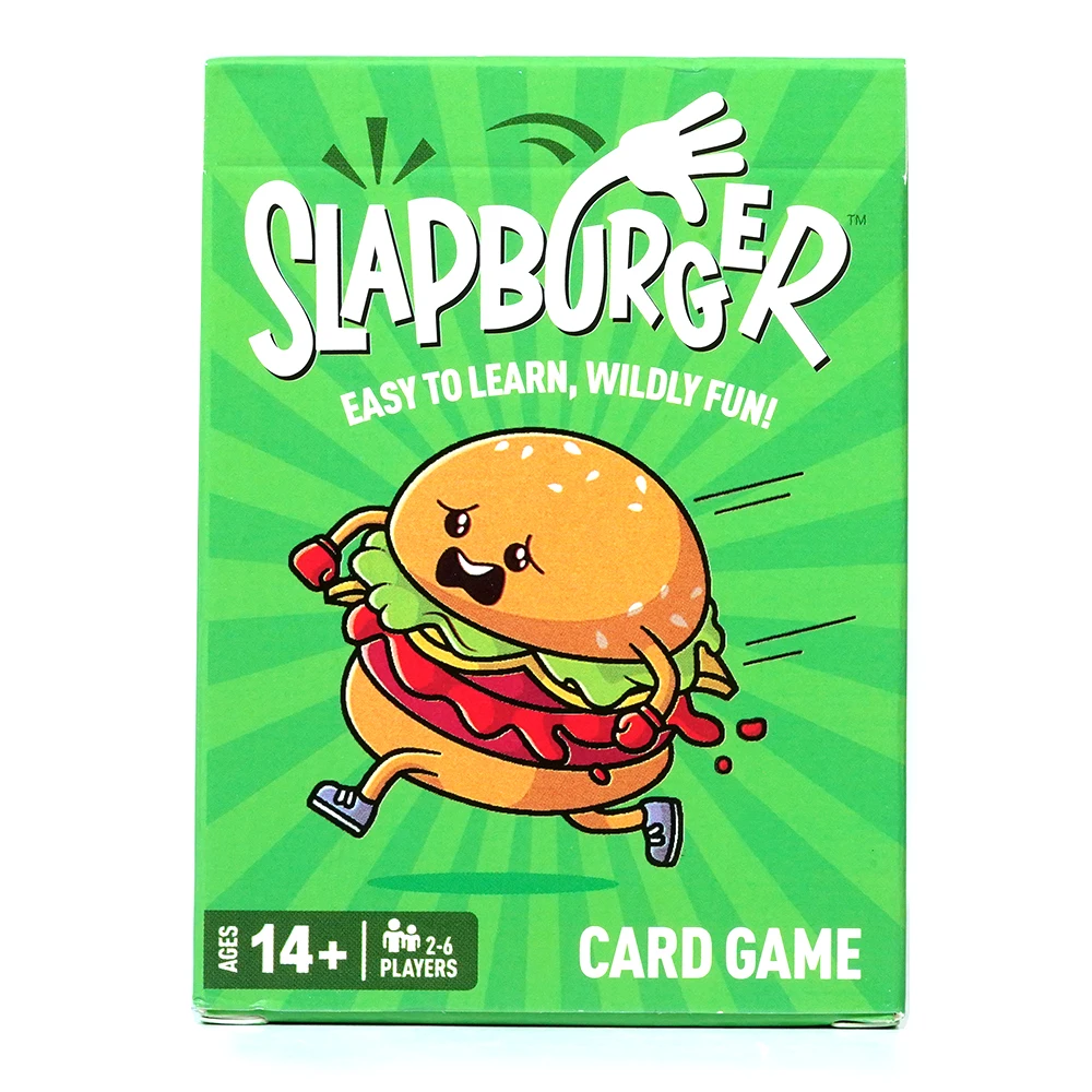 Slapburger Card Game Fun Family Games for Game Night Great Christmas stocking stuffer card games for families, adults & children