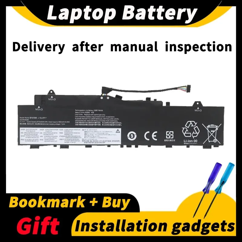 

For Lenovo Xiaoxin Air 14IIL/14ARE/14ITL 2020/2021 Slim 5-14IIL0 L19M3PF3 L19L3PF7 L19C3PF3 11.1V 44.5wh Laptop Battery