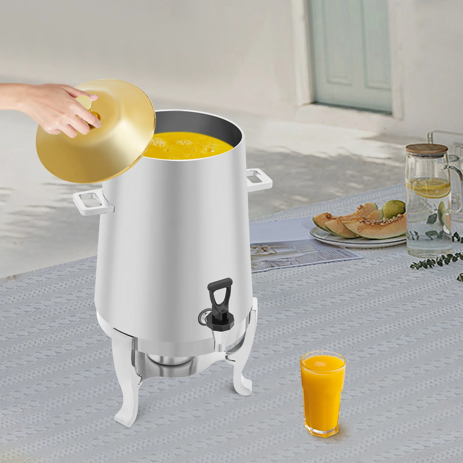 Roestvrijstalen drankdispenser - Coffee Tea Urn recensie en prijs